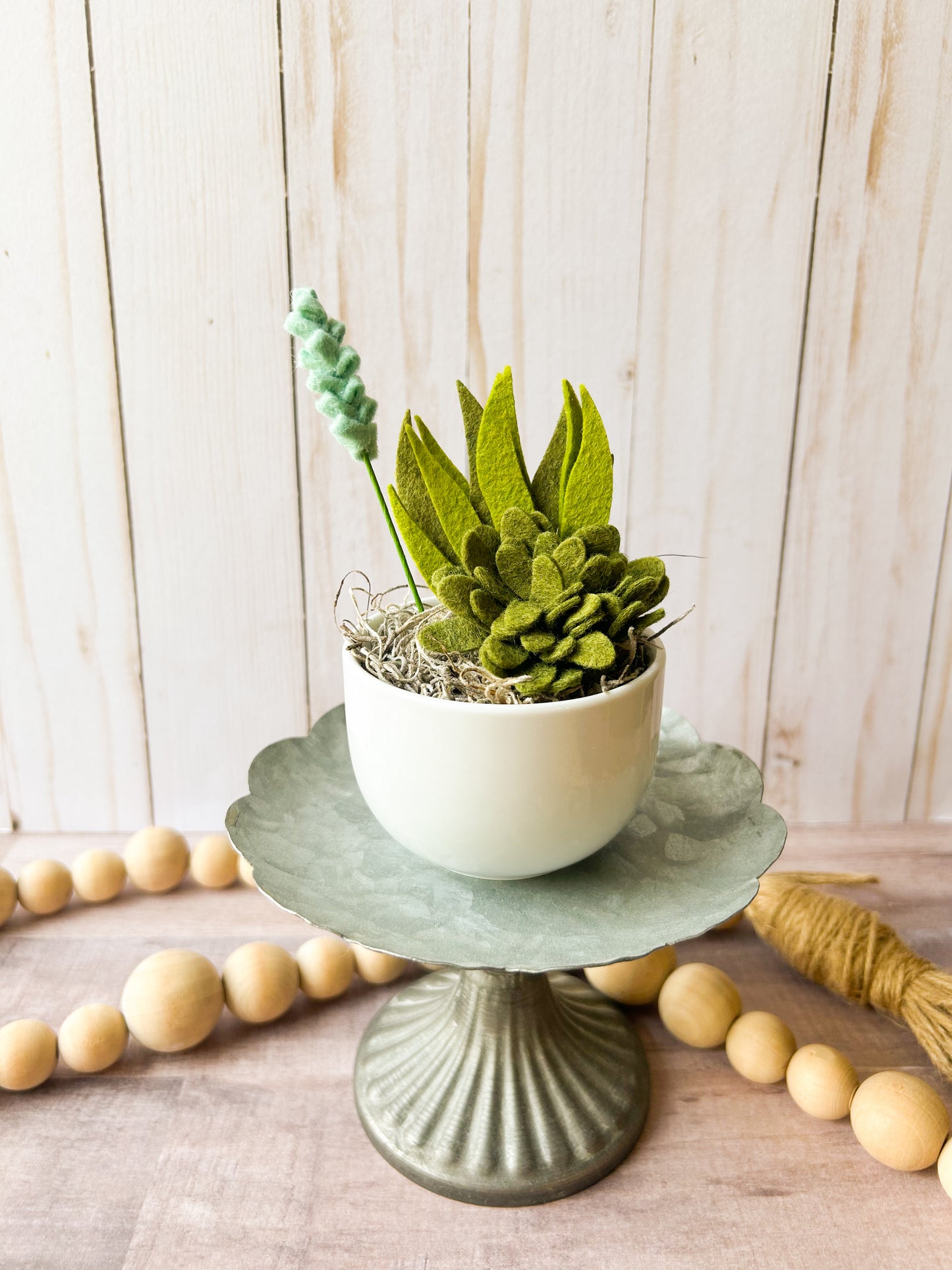 Mini Felt Succulent