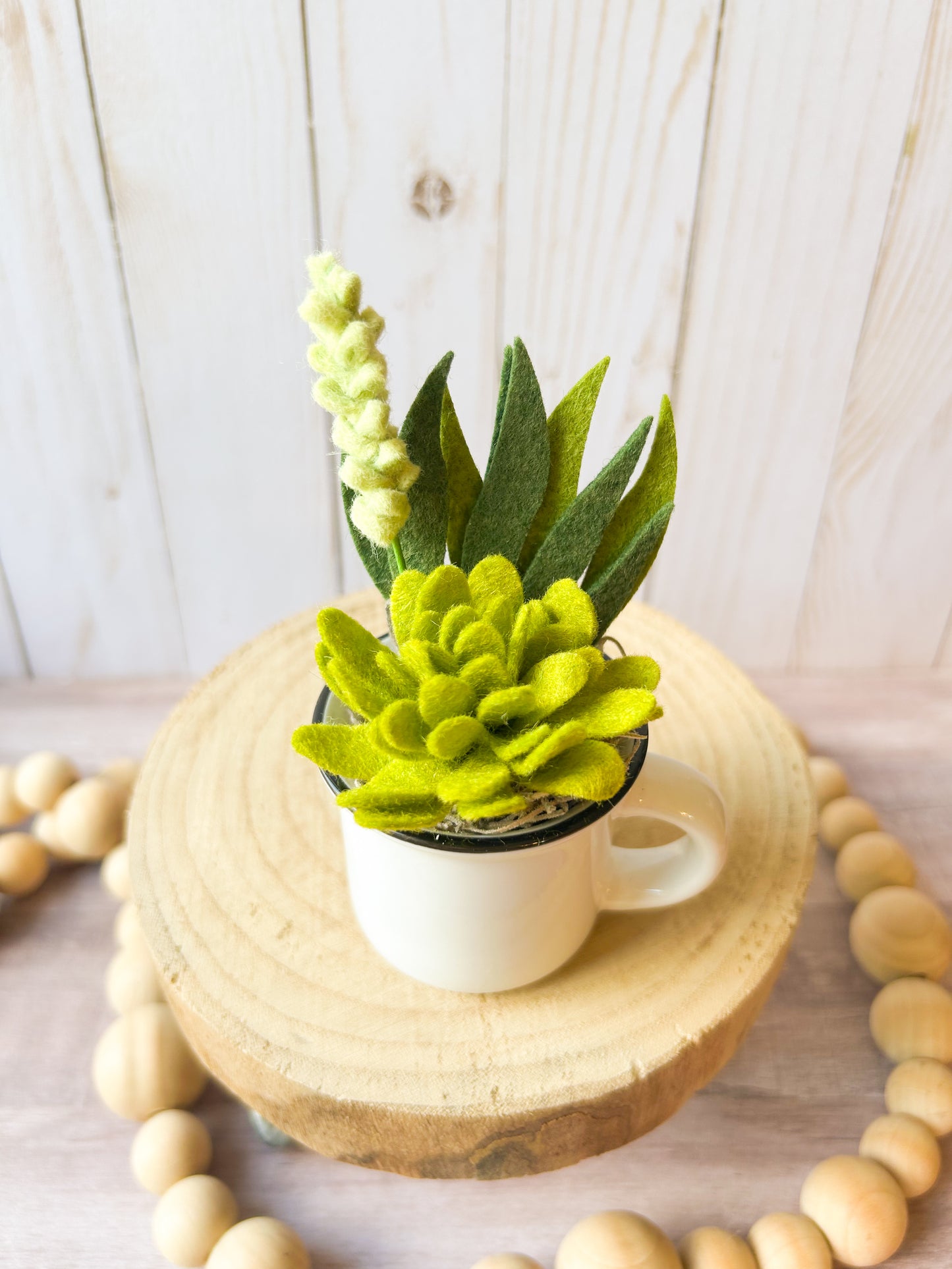 Mini Felt Succulent