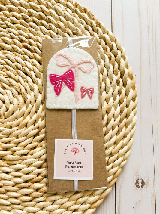 Pink Bow Bookmark