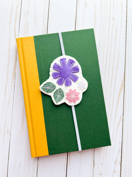 Purple Floral Bookmark