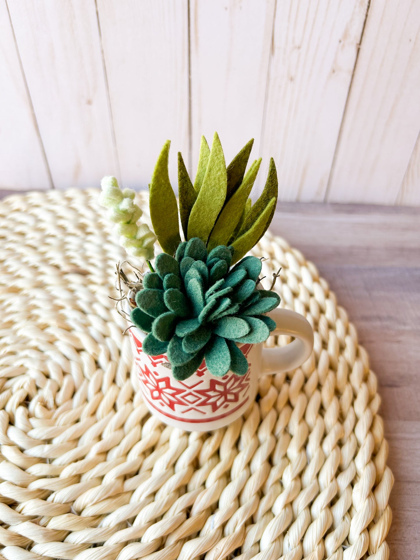 Mini Felt Succulent