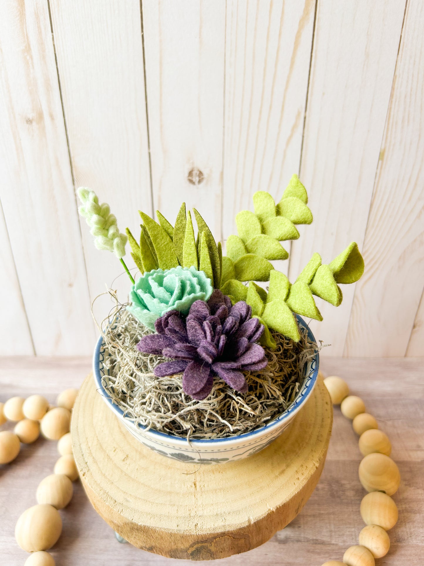 Felt Succulent Bowl