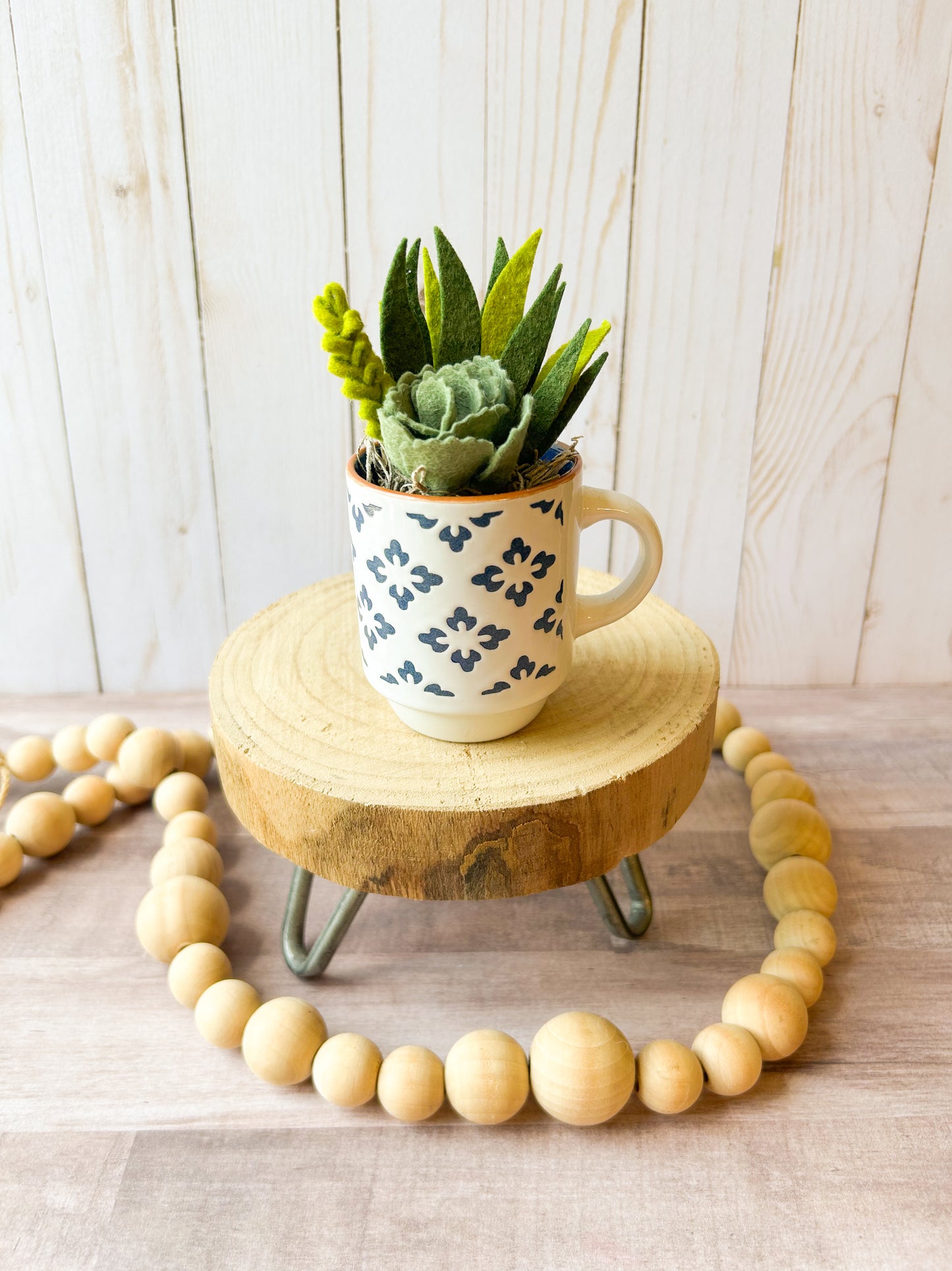 Mini Felt Succulent