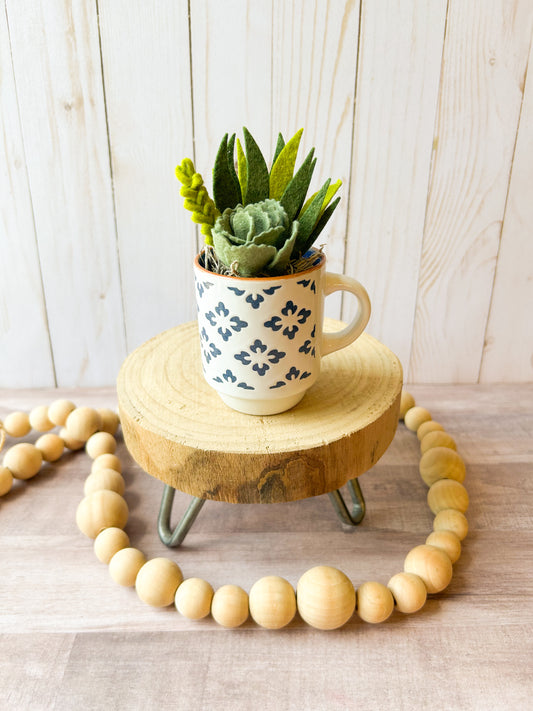 Mini Felt Succulent