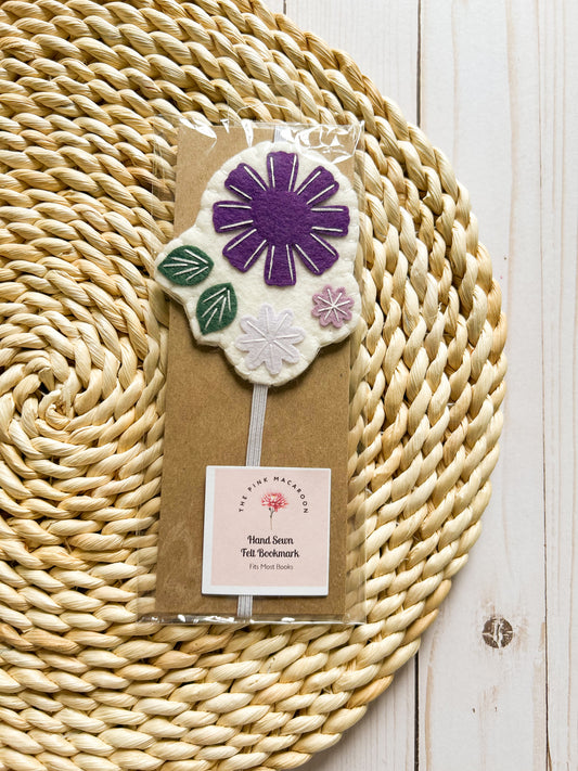 Purple Floral Bookmark