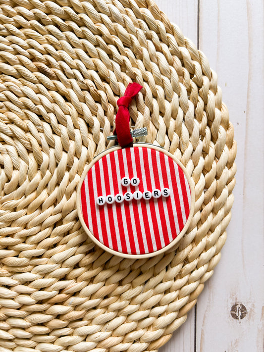 Indiana Hoosiers Hoop Ornament