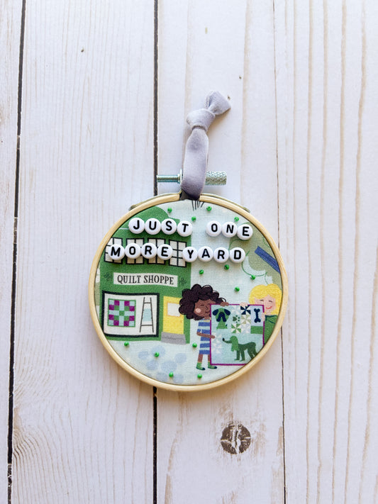 Just One More Yard Hoop Ornament