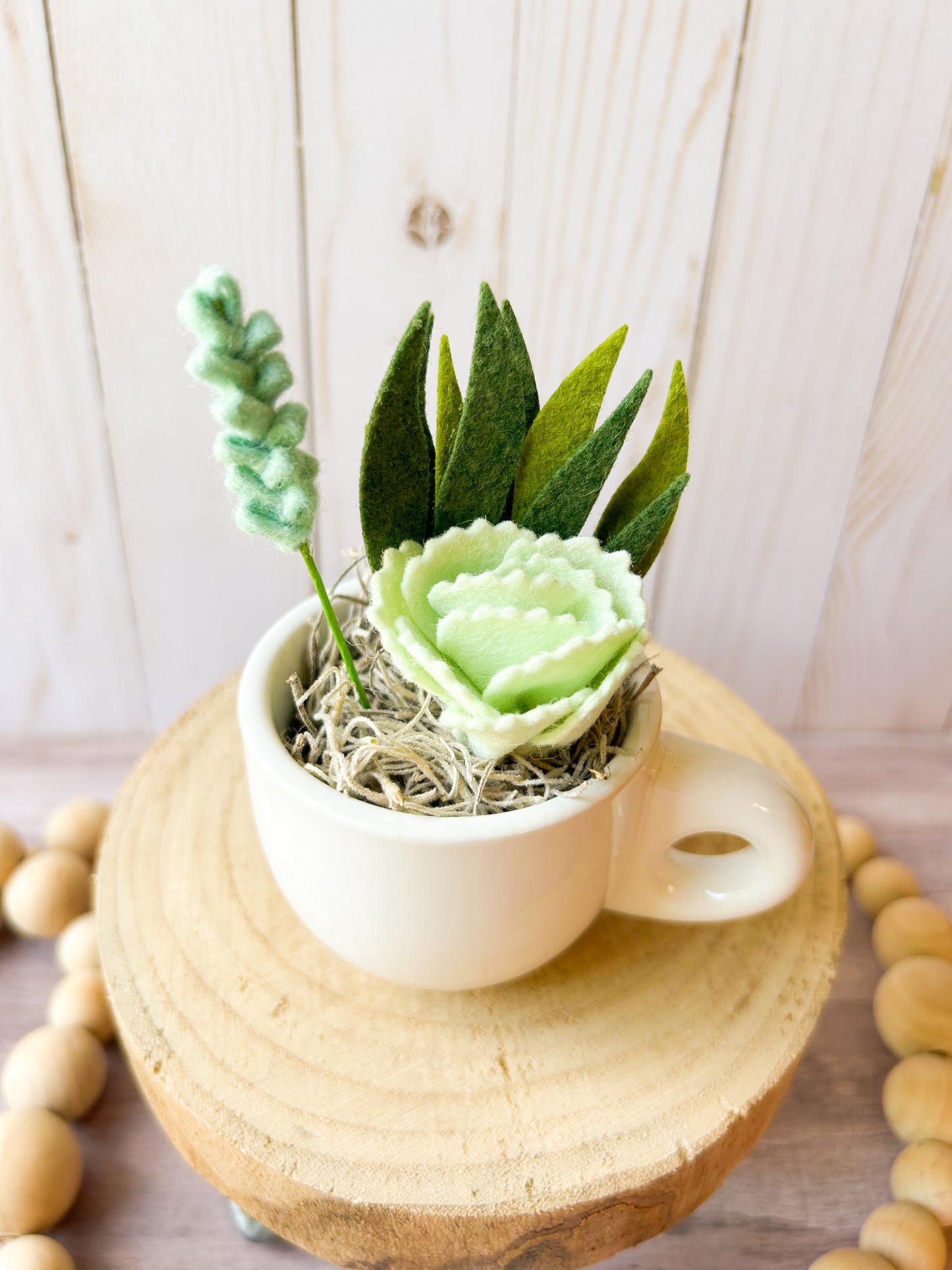 Mini Felt Succulent