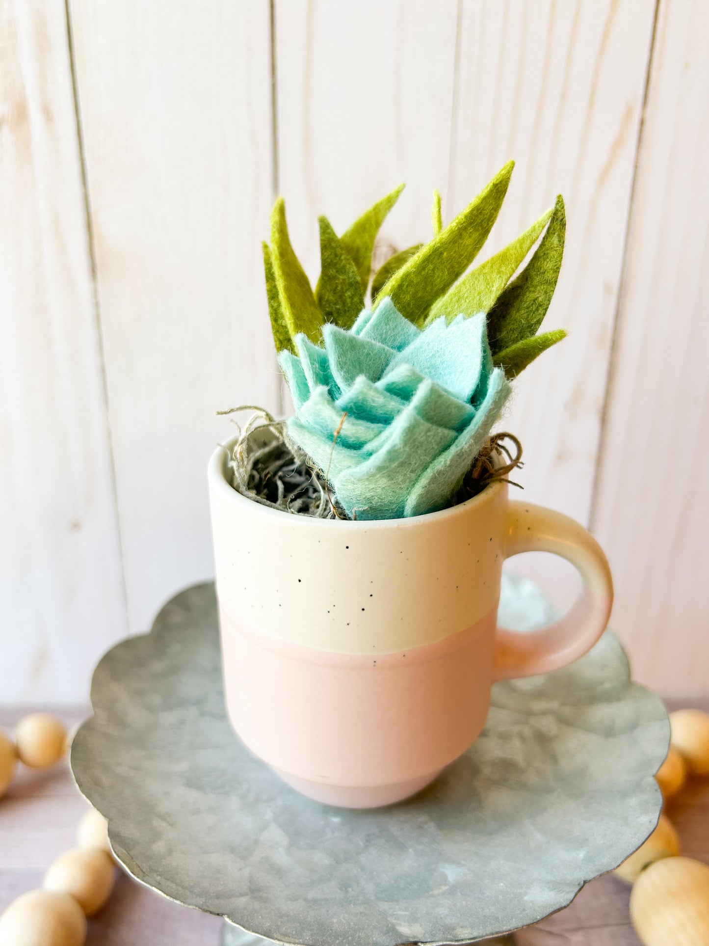 Mini Felt Succulent