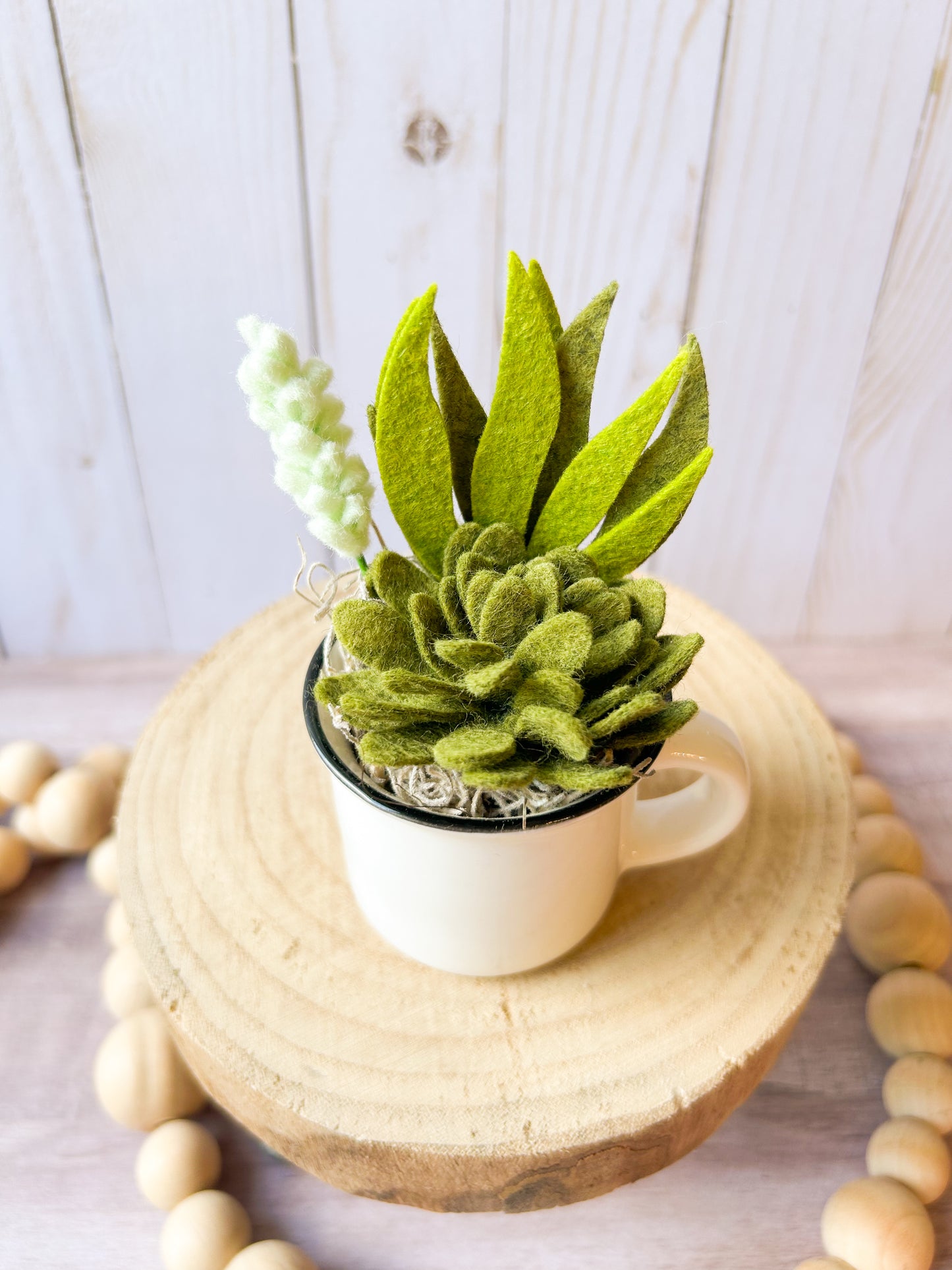 Mini Felt Succulent