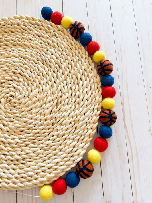 Fever Basketball Felt Ball Garland