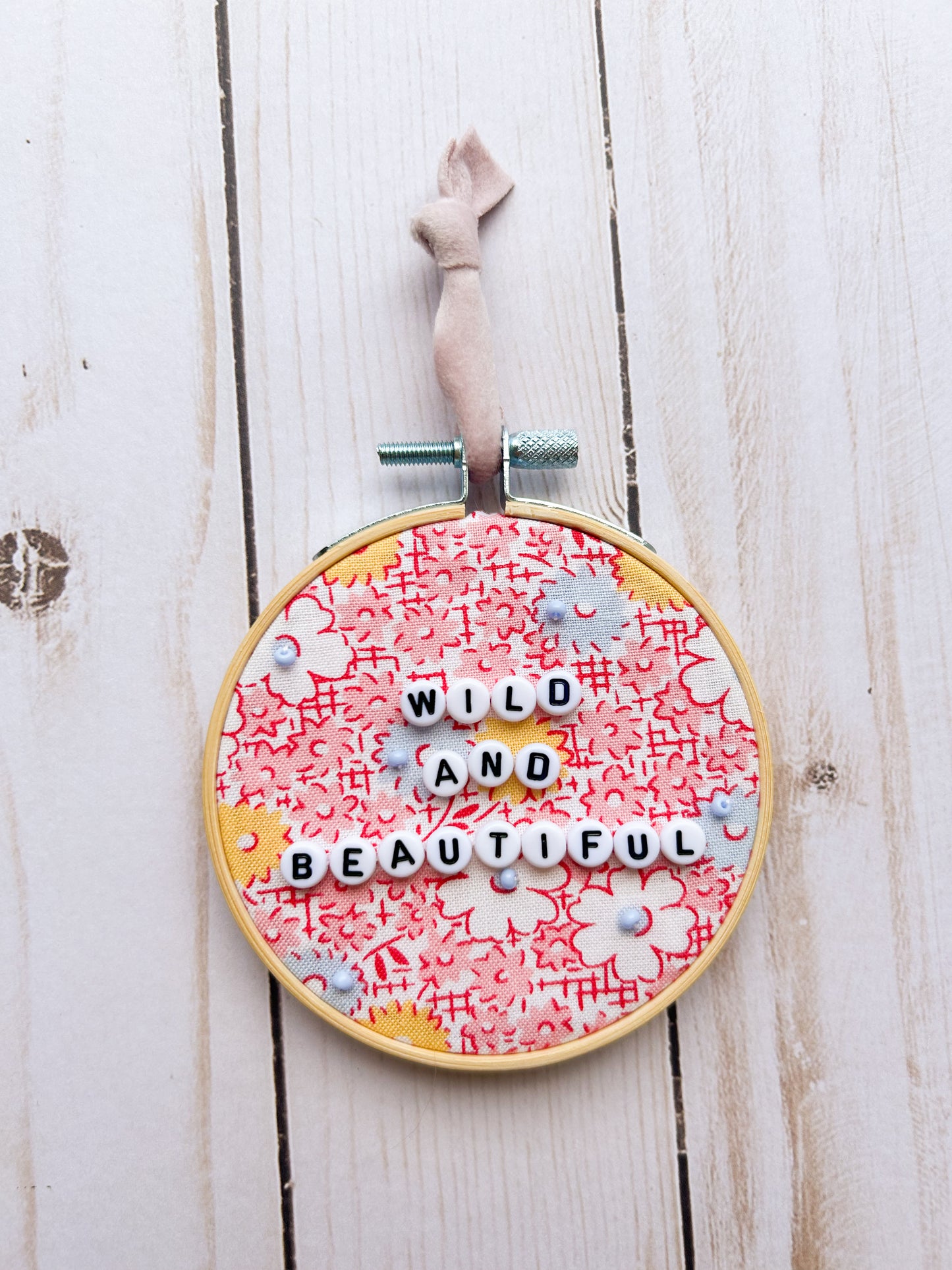 Wild And Beautiful Hoop Ornament