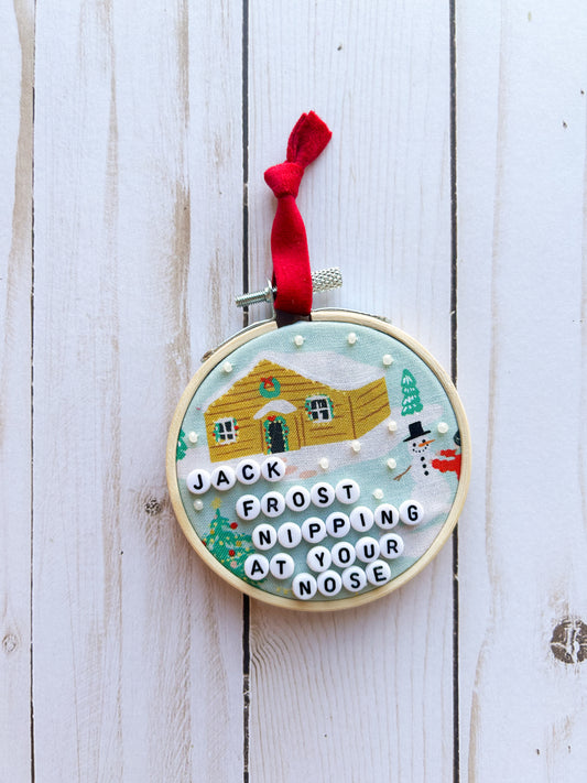 Jack Frost Hoop Ornament