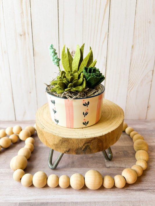 Mini Felt Succulent
