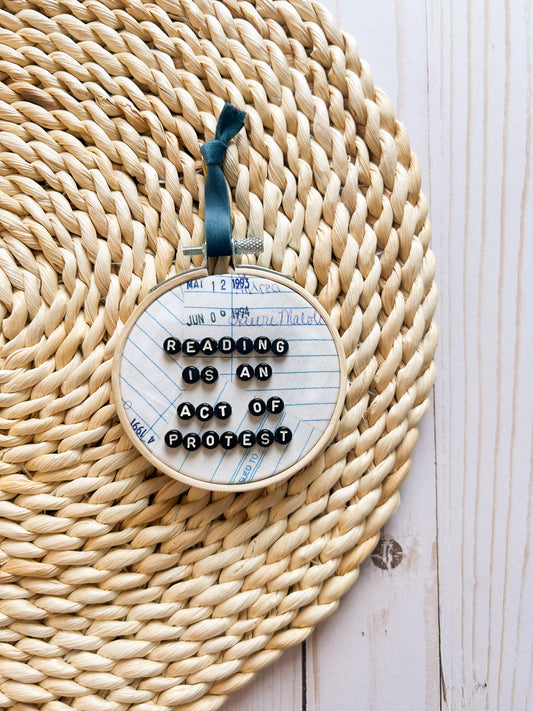 Reading Is An Act of Protest Hoop