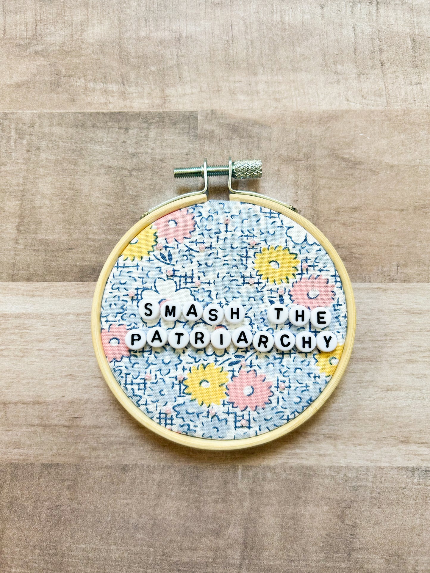 Smash The Patriarchy Hoop Ornament